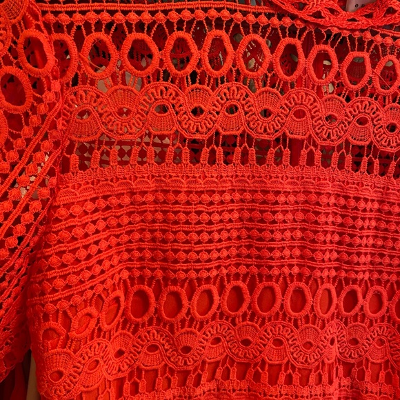 Red Long Sleeve Dress - Picture 4 of 5